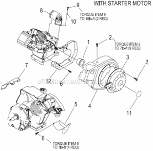 Page E Diagram and Parts List for 0042761  Generac Generator