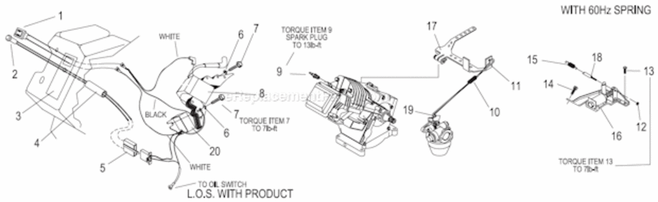 Page G Diagram and Parts List for 0042761  Generac Generator