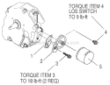 Oil Filter Option Diagram and Parts List for 0052331 GH410 Generac Generator