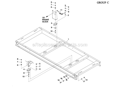 Part Location Diagram of 070936C Generac Vibration Isolator 70-75 Duro
