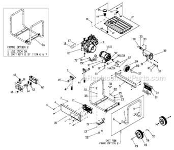 Part Location Diagram of 0G84300105 Generac Fuel Cap Vented