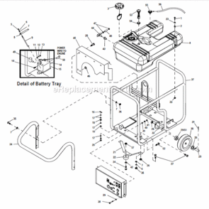 Part Location Diagram of 0F9176 Generac Hose,1/4 Sae30r11 Greenbar