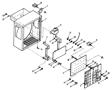 Voltage-Phase Selector Board Diagram and Parts List for 9303-8  Generac Generator