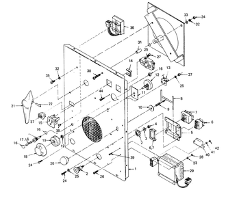 Control Panel Diagram and Parts List for 8363-0  Generac Welder