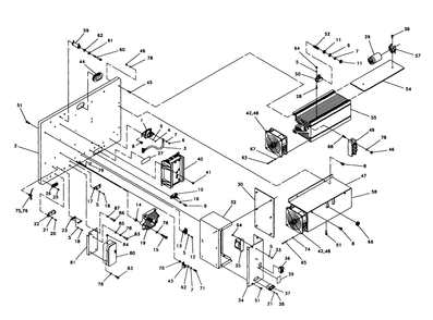 Sub Panel Assembly Diagram and Parts List for 0847-0  Generac Generator
