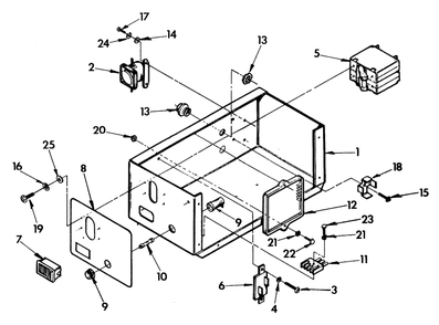 Control Panel Diagram and Parts List for 9008-4  Generac Generator