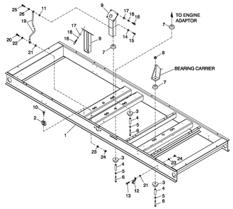 Mounting Base Diagram and Parts List for ST10054AVSN (4713952)(2007) Generac Generator
