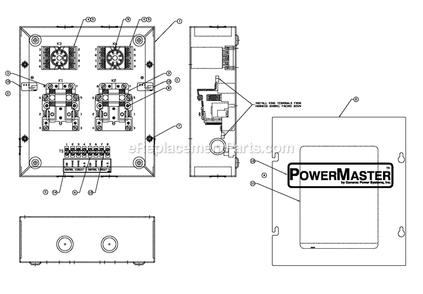 Assembly Diagram and Parts List for 0052390 (4526894)(2015) Generac Generator
