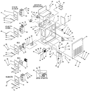 Lower Panel Diagram and Parts List for 4251-0  Generac Generator