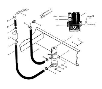 Engine Coolant Heater Diagram and Parts List for 9301-2  Generac Generator