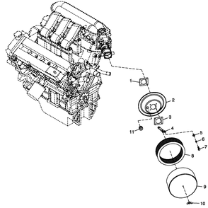 Air Cleanr C4 Diagram and Parts List for BT06030AVSN (4506V20496 - 4606V21098)(2006) Generac Generator