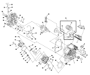 Ev Engine Gth990 Port Univ 1 Diagram and Parts List for 0057351 (9366230 - 50058641)(2015) Generac Generator