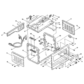 Cradle Diagram and Parts List for 8969-2  Generac Generator
