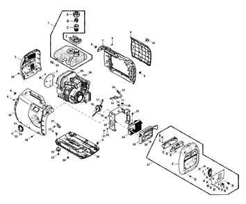 Fig-0 Diagram and Parts List for G0068661  Generac Generator
