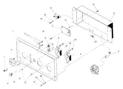 Control Panel Drawing No. 98520 Diagram and Parts List for GN5500 (0488-1)(0488-1) Generac Generator
