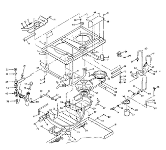 Base And Pulleys - Side Exhaust Diagram and Parts List for 9208-0  Generac Generator