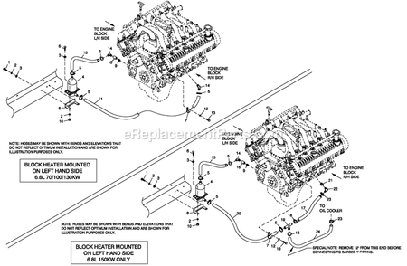 Block Heater 6.8l C5 Diagram and Parts List for QT07068GNNNA (5011556)(2008) Generac Generator
