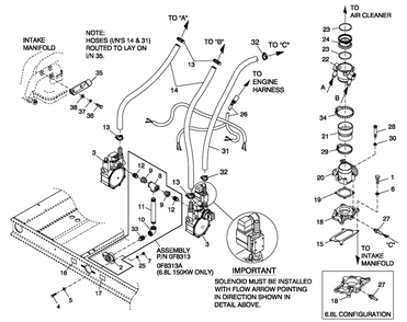 Fuel Lp Vapor C5 Cpl Diagram and Parts List for QT08054AVSN (4368776 - 4508832)(2006) Generac Generator