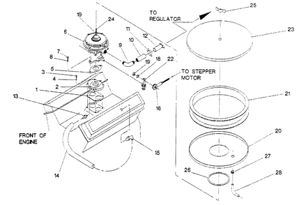 Natural/Vapor Gas/Lpg Liquid Carburetor Diagram and Parts List for 4080-0  Generac Generator