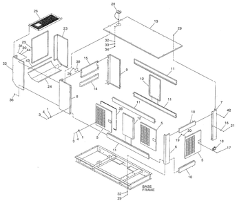 Part Location Diagram of 0C2527 Generac Corner Post, Lh Rear (tan)