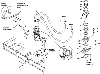 Ev Fuel System 6.8l Ng/Lpv Cpl Diagram and Parts List for HT07068AVAX (8338617)(2013) Generac Generator