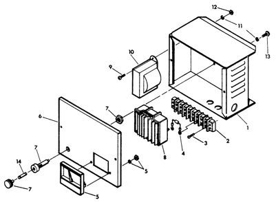 2 Amp, 12 Volt Battery Charger Diagram and Parts List for 9300-0  Generac Generator
