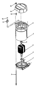 Part Location Diagram of 73167A Generac Stator Assembly