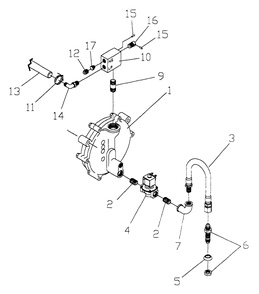 Gas Valve Assembly Diagram and Parts List for 0847-0  Generac Generator