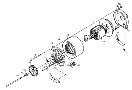 Alternator Diagram and Parts List for 8363-0  Generac Welder