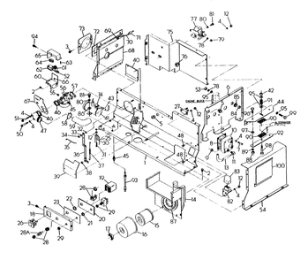 Part Location Diagram of 38193 Generac Pc Board Assembly