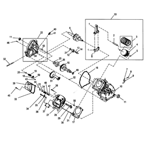 Engine 1 Diagram and Parts List for XG8000E-5747-3  Generac Generator