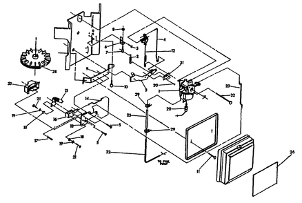 Part Location Diagram of 70575 Generac M6-1.0 X 25mm Hex Screw
