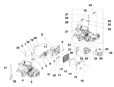 Gn-410 Engine Accessories Diagram and Parts List for 4077-1  Generac Generator