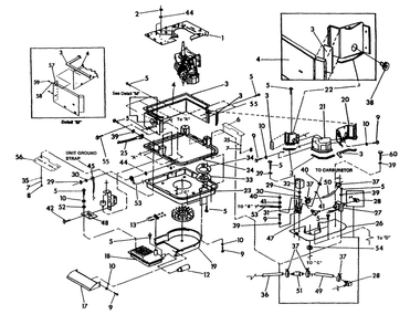 Engine Sheet Metal Diagram and Parts List for 0802-1  Generac Generator