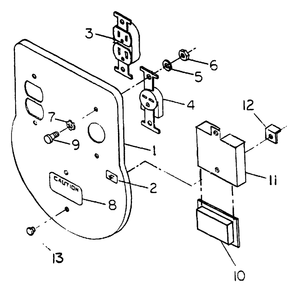 Receptacle Panel No. 68763 Diagram and Parts List for S5000T (8872-0)(8872-0) Generac Generator