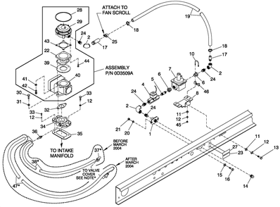 Ev Ng Fuel 4.3l G7 W/Pf Emsn Diagram and Parts List for 0047490 (3650293 - 3651545)(2002) Generac Generator