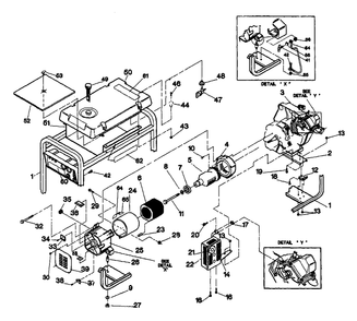 Cradle - No. 90534 Diagram and Parts List for 3500XL (9699-0)(9699-0) Generac Generator