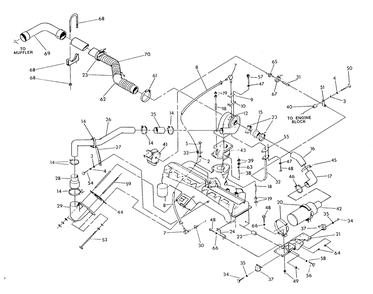 Turbocharger Diagram and Parts List for 9413-0  Generac Generator