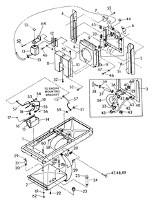 Mounting Base Diagram and Parts List for 9134-1  Generac Generator