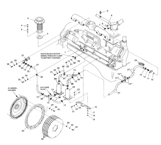 Engine Parts - Drawing 2 Diagram and Parts List for 4589-0  Generac Generator