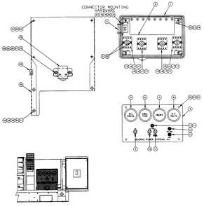 Compartment Diagram and Parts List for 4299-0  Generac Generator