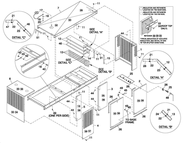 Enclosure C5 Diagram and Parts List for QT10068AVAYA (6210339)(2010) Generac Generator