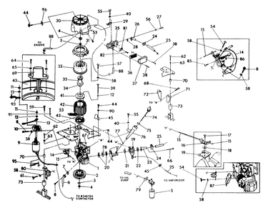 Generator Diagram and Parts List for 9847-0  Generac Generator