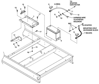 Battery 27f Gb 5.4l And 6.8l Diagram and Parts List for QT08054AVSN (4368776 - 4508832)(2006) Generac Generator