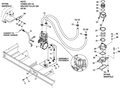 Fuel Natural Gas 6.8l 4 Pole Diagram and Parts List for QT07068AVSY (5181404 - 5210978)(2008) Generac Generator