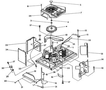 Engine Sheet Metal Diagram and Parts List for 9677-3  Generac Generator