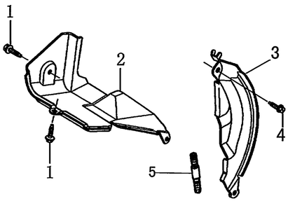 Shrouds Diagram and Parts List for 0064120 (7542837 - 8201908)(2013) Generac Generator