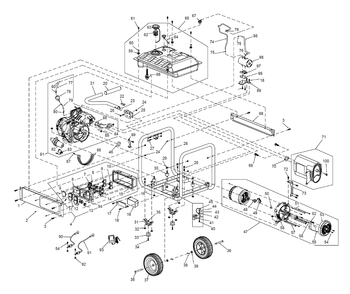 Fig-0 Diagram and Parts List for G0069310 GP8000E Generac Generator