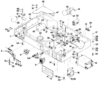 Blower Shroud Diagram and Parts List for 6153-0  Generac Generator
