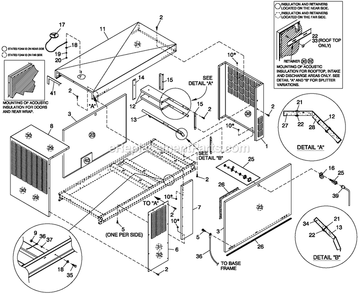Ev Enclosure C2 (2) Diagram and Parts List for ST03542GNAN (4950838)(2008) Generac Generator